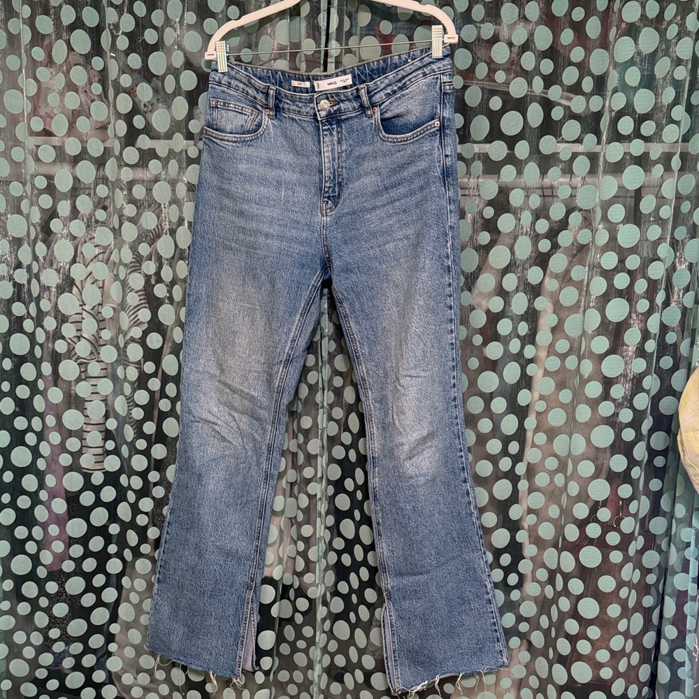 Mango Women's Boot Cut Jeans in Blue